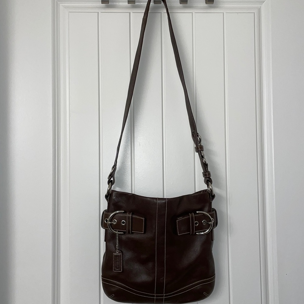 Coach Brown Leather crossbody